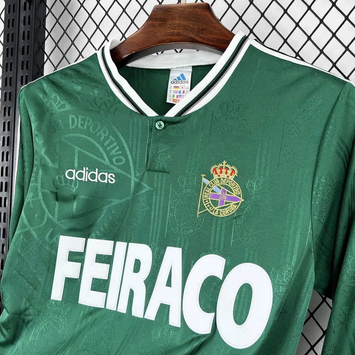 Retro Deportivo de La Coruna 1999/00 Away Long Sleeves Jersey, foto 3