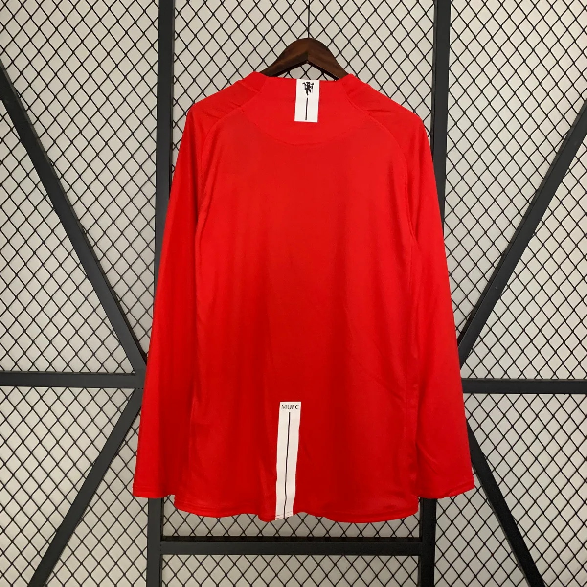 Retro long sleeve Manchester United 2007/08 Champions League version home, foto 3