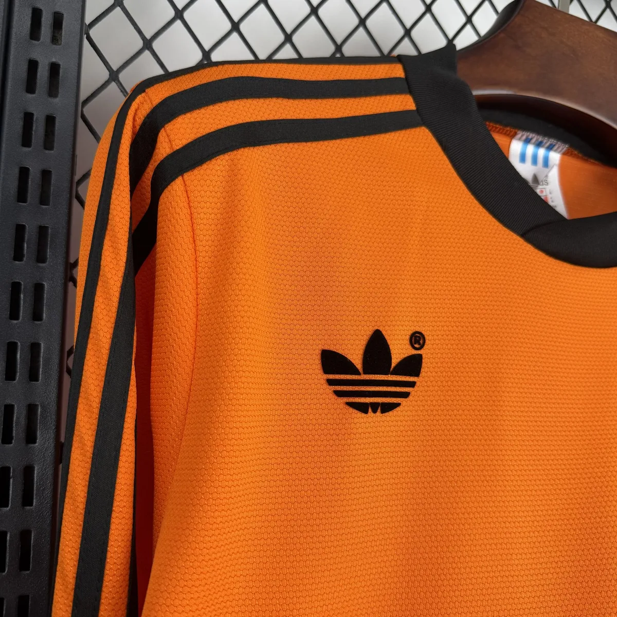 Retro Netherlands 1980 Home Long Sleeve Jersey, foto 5