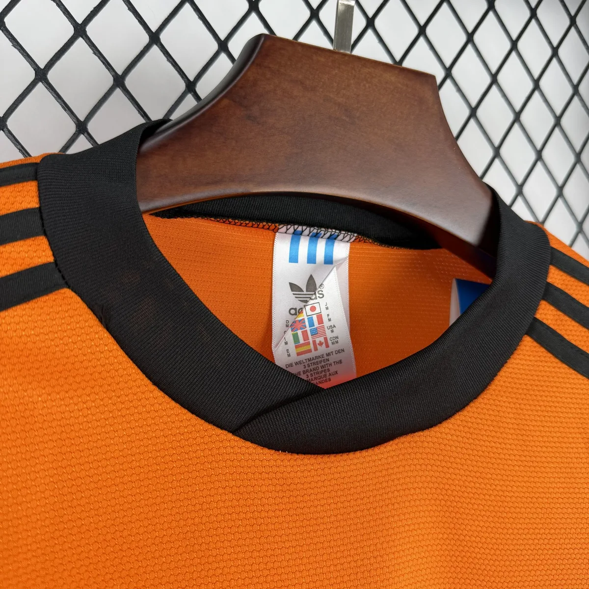 Retro Netherlands 1980 Home Long Sleeve Jersey, foto 6