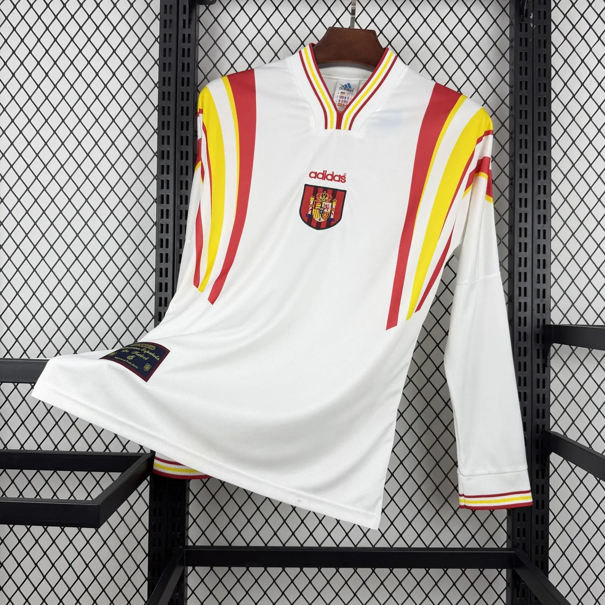 Retro Spain 1996 Away Long Sleeve Jersey, foto 1
