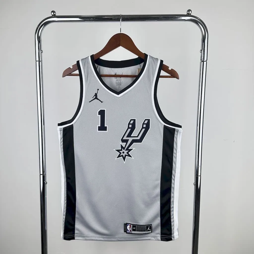 San Antonio Spurs 2021/22 WEMBANYAMA#1 Jordan Jersey, foto 1