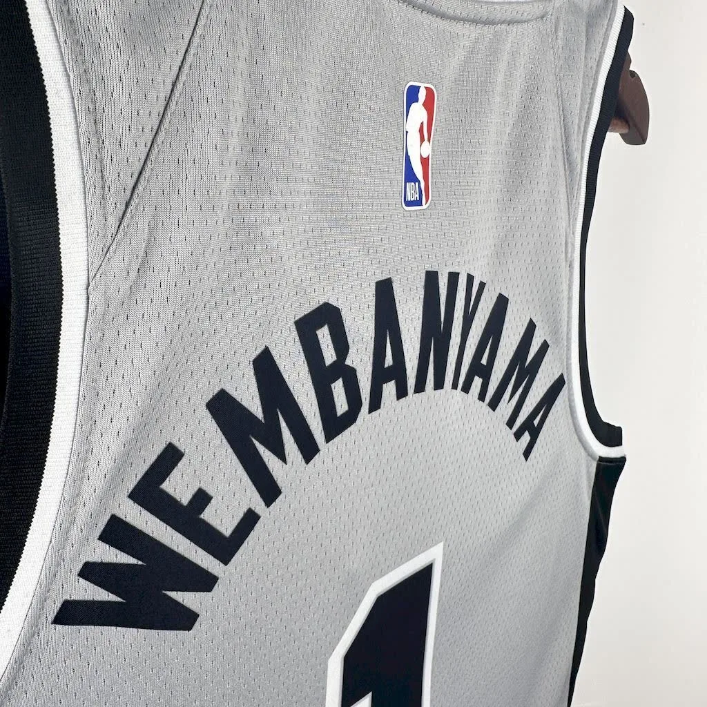 San Antonio Spurs 2021/22 WEMBANYAMA#1 Jordan Jersey, foto 2