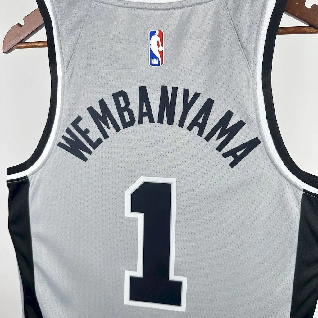 San Antonio Spurs 2021/22 WEMBANYAMA#1 Jordan Jersey, foto 3