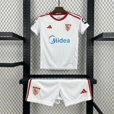Sevilla FC 2025/26 Home Jersey Kids Kit, foto 1