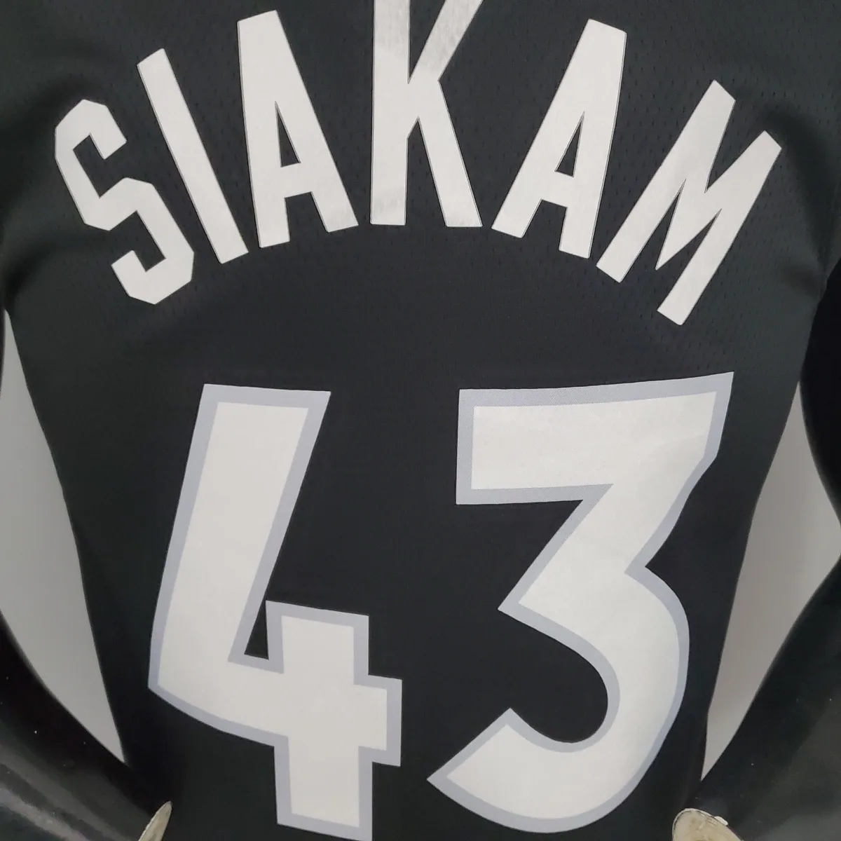SIAKAM#43 2021 Raptors Bonus Edition Purple and Black NBA Jersey S-XXL, foto 4