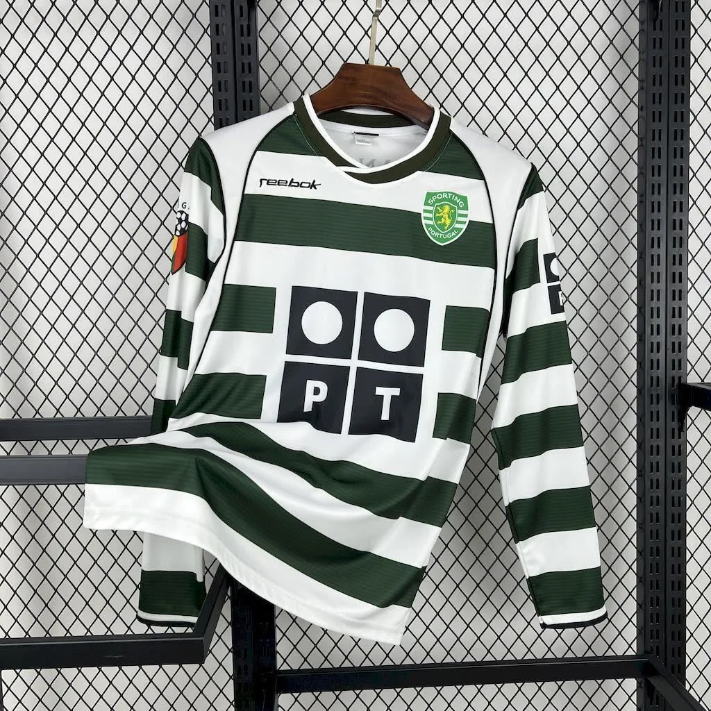 Sporting CP 2001/03 Home Long Sleeves Retro Jersey, foto 1
