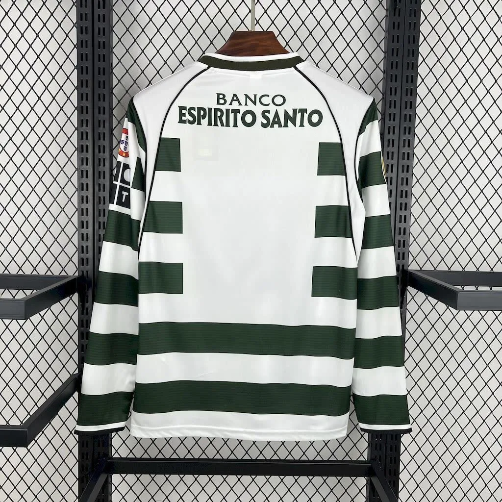 Sporting CP 2001/03 Home Long Sleeves Retro Jersey, foto 4