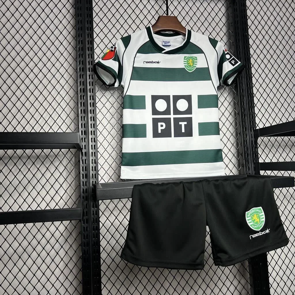Sporting CP 2001/03 Home Retro Kids Kit, foto 4