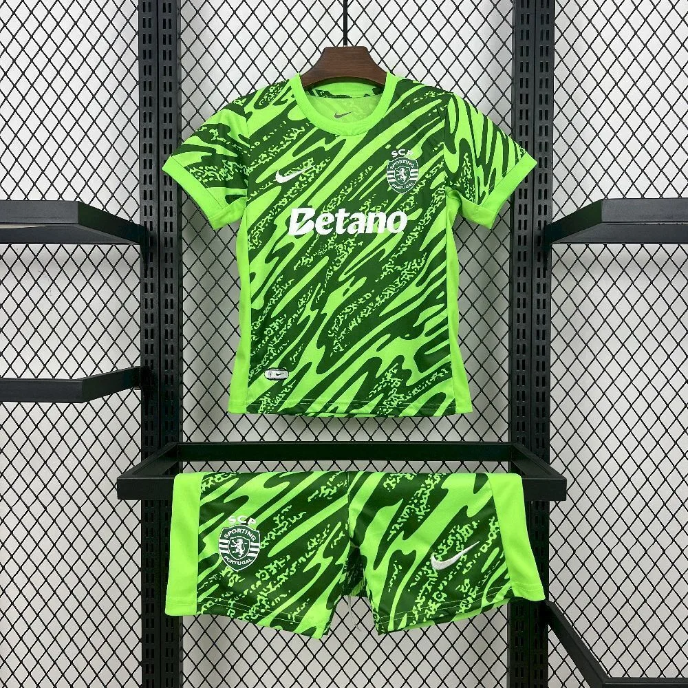 Sporting CP 2025/26 Green Goalkeeper Kids Kit, foto 1