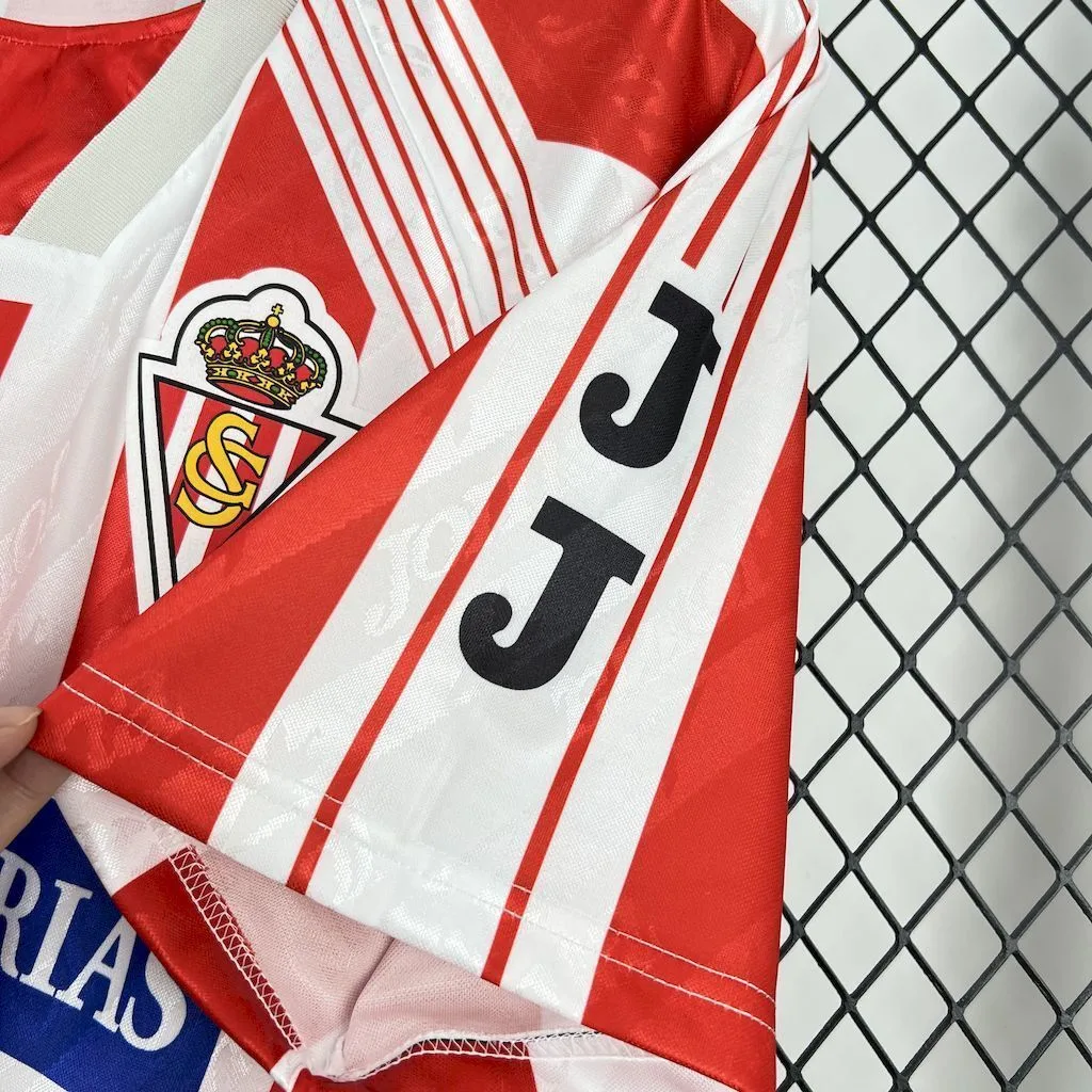 Sporting de Gijon 1994/95 Home Retro Jersey, foto 5