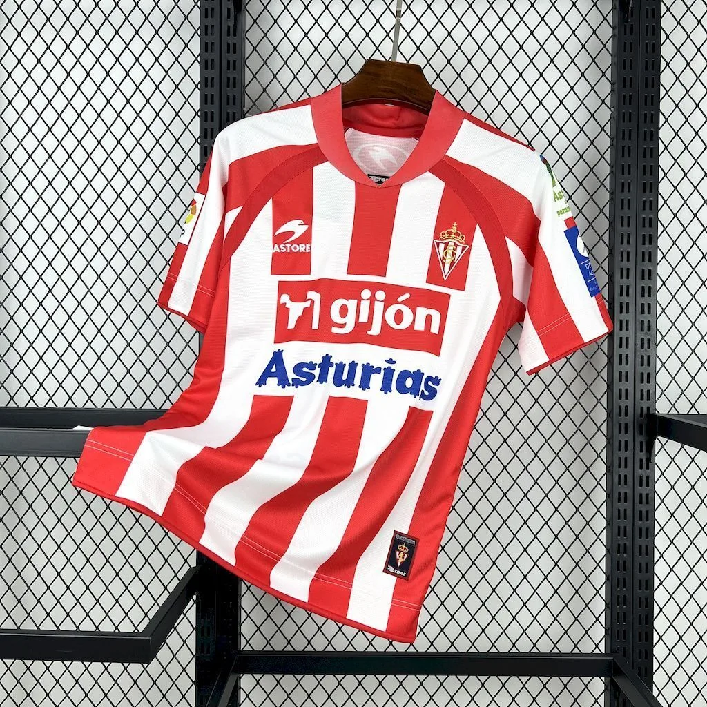 Sporting de Gijon 2008/09 Home Retro Jersey, foto 1