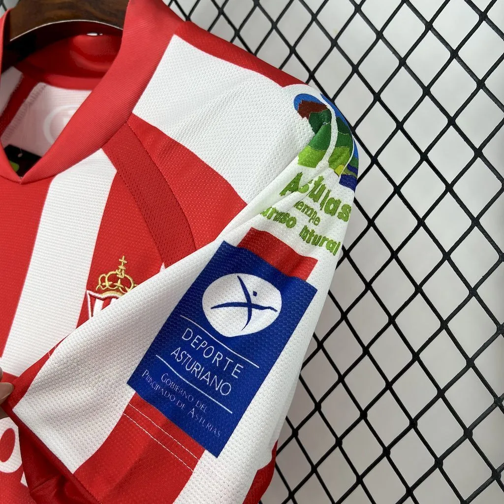 Sporting de Gijon 2008/09 Home Retro Jersey, foto 5