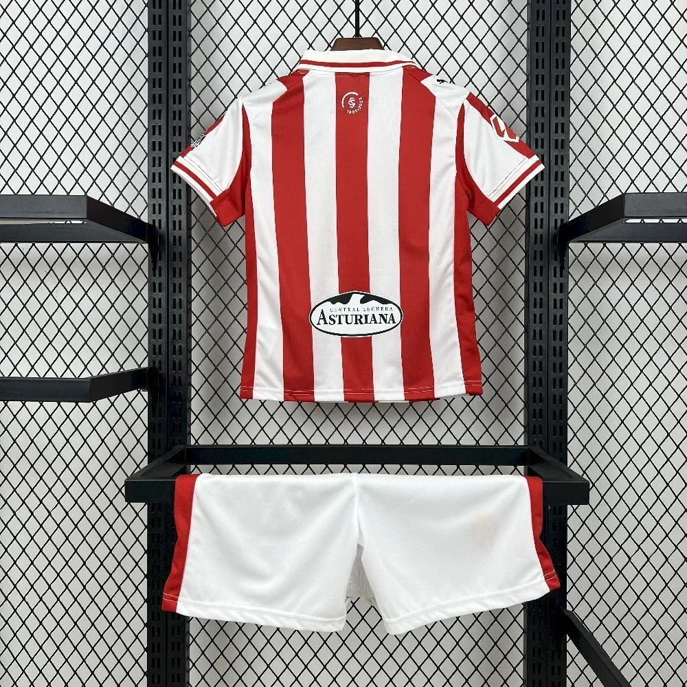 Sporting de Gijon 2025/26 Home Kids Kit, foto 4