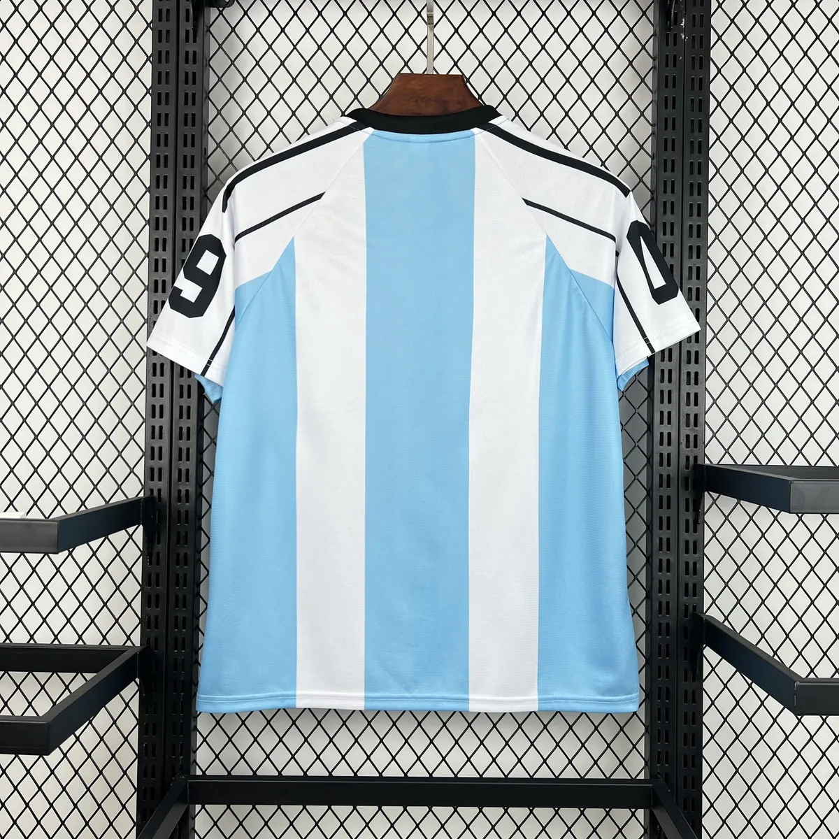 Unisex Light Blue Striped 2026 World Cup Style V-Neck Soccer Jersey, foto 2