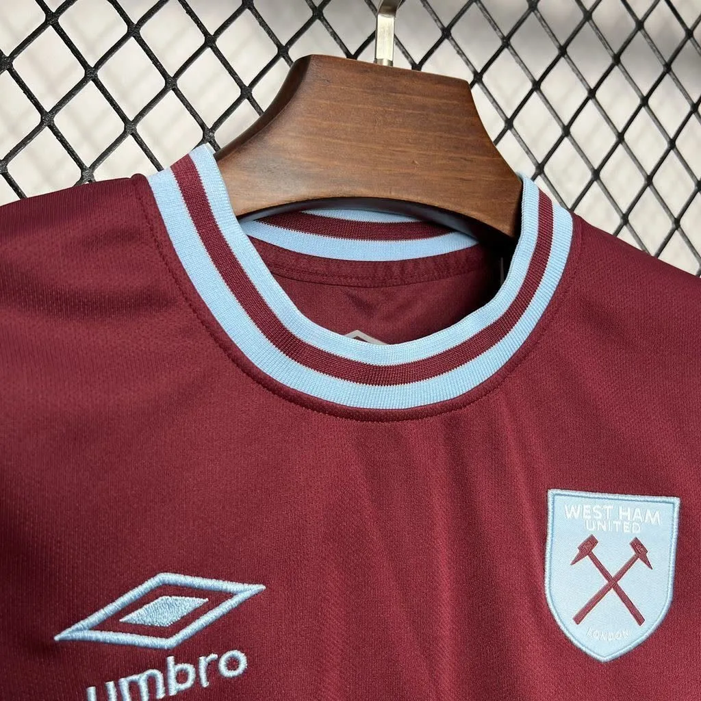West Ham United 2024/25 Home Kids Kit, foto 3