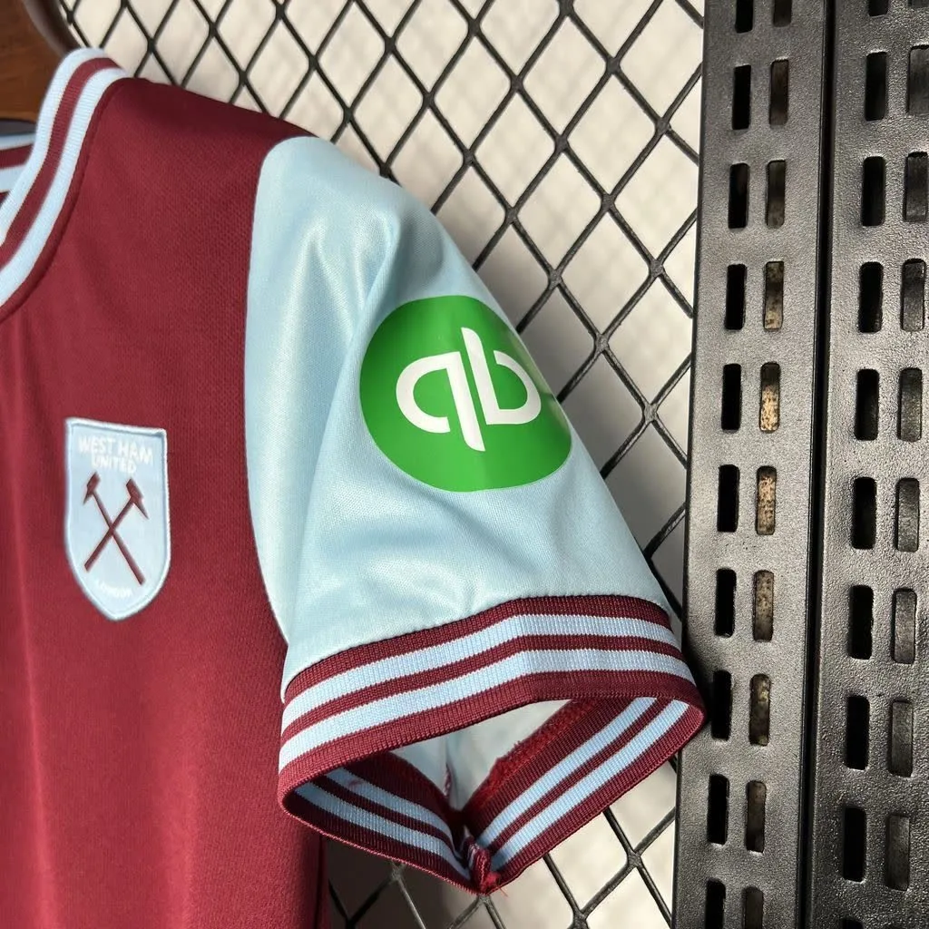 West Ham United 2024/25 Home Kids Kit, foto 5