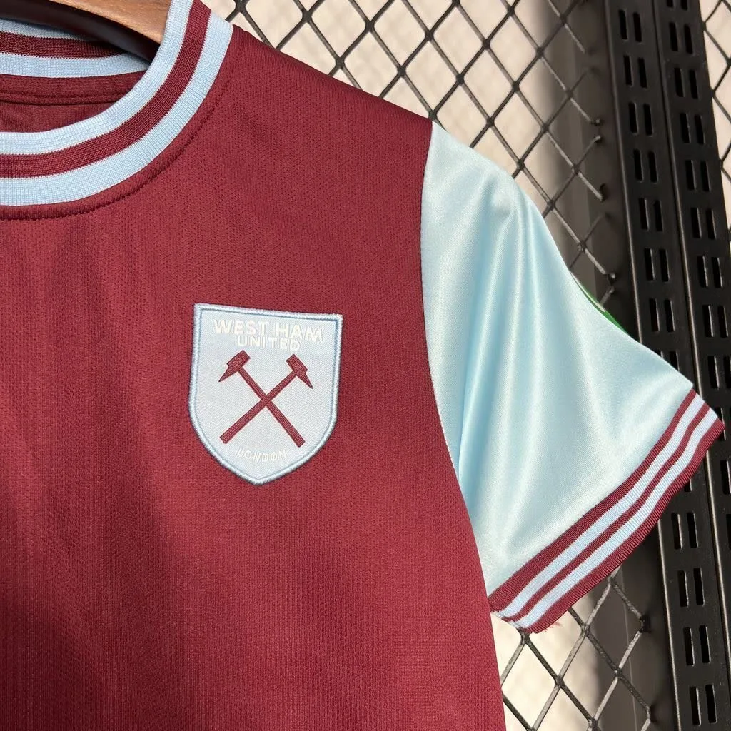 West Ham United 2024/25 Home Kids Kit, foto 6