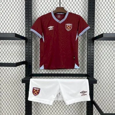 West Ham United 2025/26 Home Jersey Kids Kit, foto 1