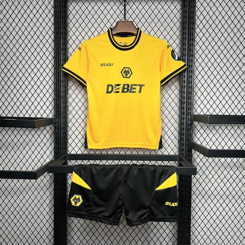 Wolves 2024/25 Home Kids Kit, foto 1